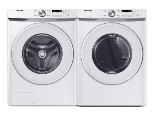Samsung Front Load Washer & Dryer Set with Vibration Reduction Technology