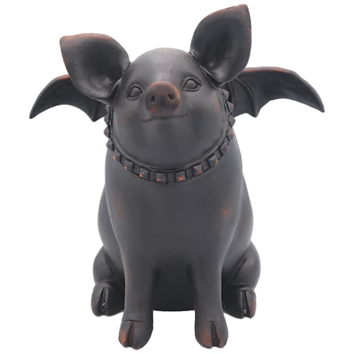 Red Shed 8 in. Flying Pig Decor