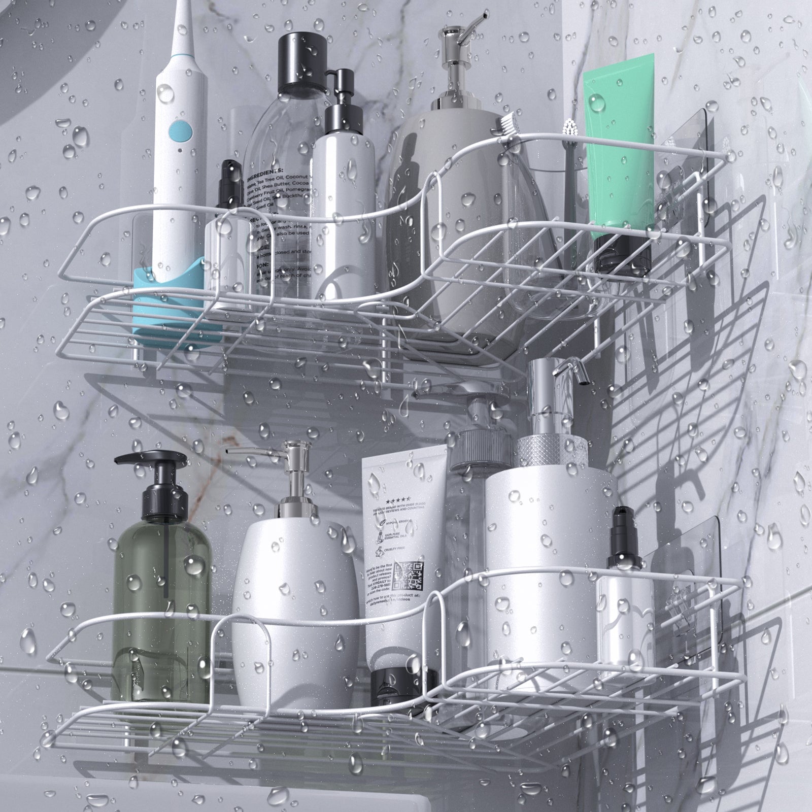 Corner Shower Caddy 2-Pack Deal