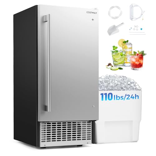 COSTWAY 15" Under Counter Commercial Ice Maker Machine 110Lbs/24H Deal