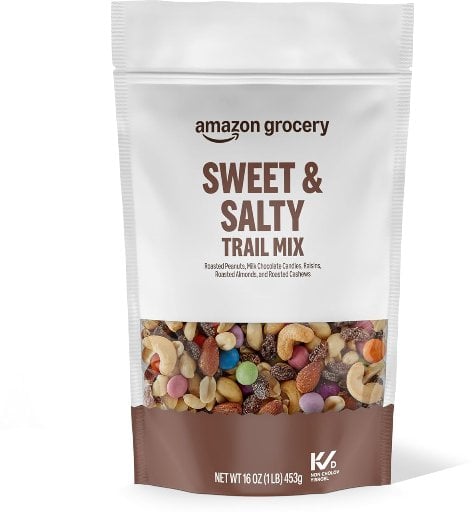 16-Oz Happy Belly Trail Mix (Nuts, Chocolate & Dried Fruit) Deal