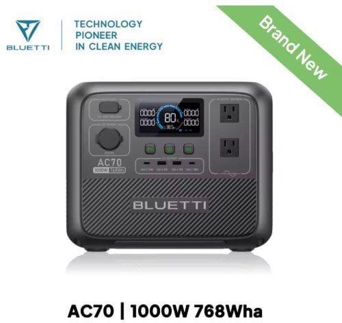 BLUETTI AC70 768WH Power Station