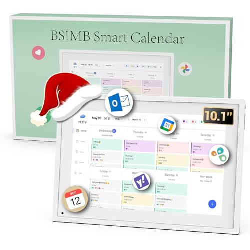 BSIMB Digital Calendar 10.1 Inch