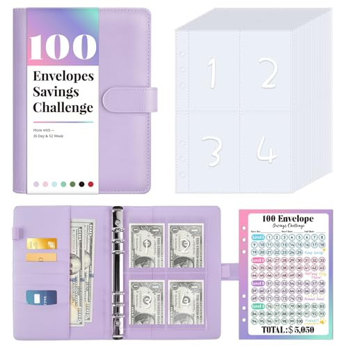 100 Envelopes Money Savings Challenges Book