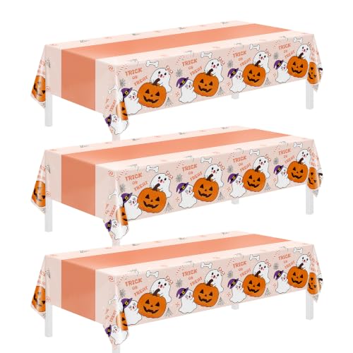 Disposable Plastic Tablecloths 3-Count 54" x 108"