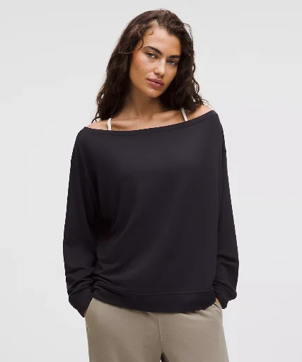 Lululemon Women's BeCalm Oversized Boatneck Long-Sleeve Tee