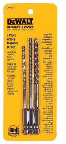 DEWALT Rotary Masonry Bit Set (3-Piece)