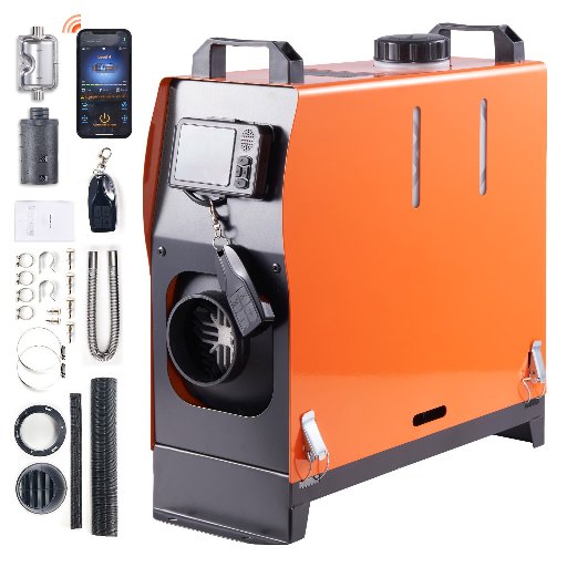 VEVOR Diesel Air Heater 12V 8KW Bluetooth App LCD