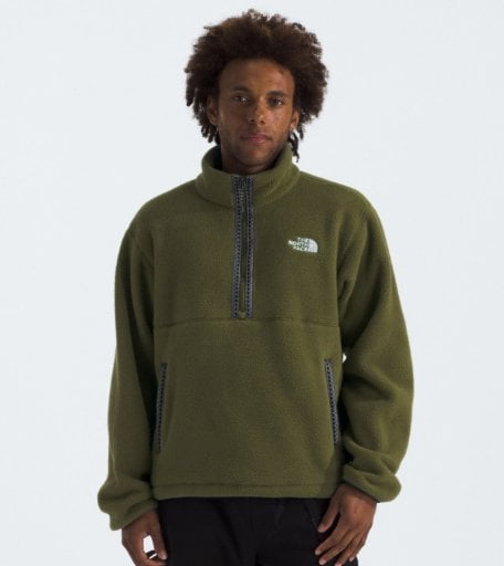 The North Face Men's Fleeski Quarter-Zip Pullover Woodland Green Deal