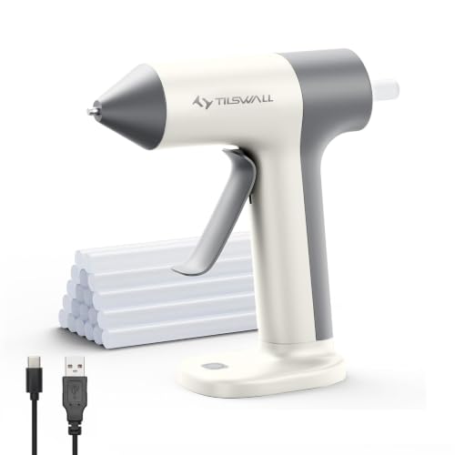Tilswall Cordless Hot Glue Gun, 30s Fast Heat, Auto-Off, 20 Sticks Deal