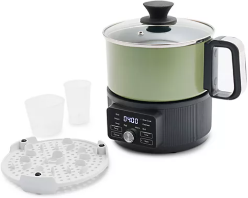 GreenPan 10-in-1 Digital 6-Cup Nonstick Multi-Cooker w/ Glass Lid