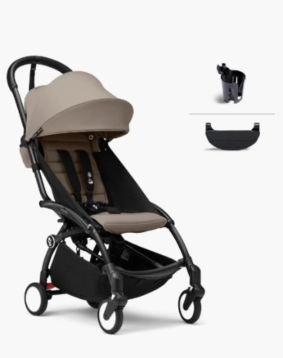 Stokke YOYO Stroller (6 Months+) Bundle, Taupe