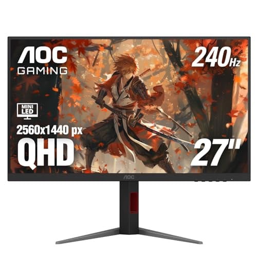 AOC Gaming Q27G4ZMN 27" Mini-LED Gaming Monitor, QHD 1440p, 240Hz Deal