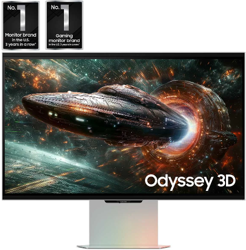 EPP/EDU: 27" Samsung Odyssey Glasses-Free 3D G90XF 4K 165Hz IPS Gaming Monitor