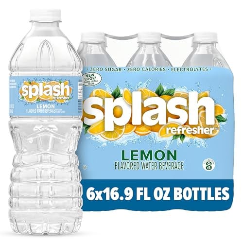PRIME SPLASH REFRESHER Lemon or Orange, Grape or Berry Flavor - 6-Pack, 16.9 Fl Oz