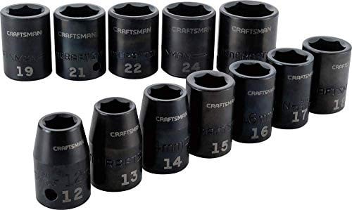 CRAFTSMAN 12-Piece 1/2" Metric Impact Socket Set