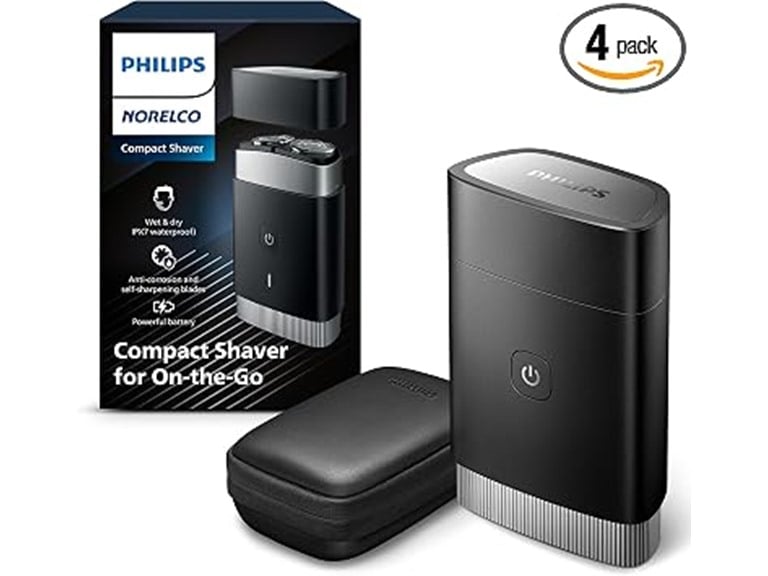 Philips Norelco Portable Electric Shaver, Black