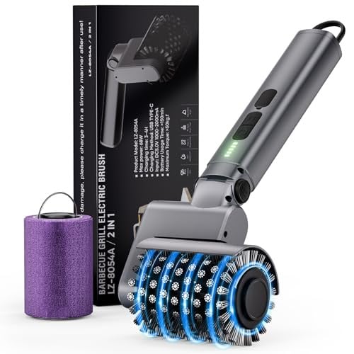 Electric Grill Brush with 2 Brush Heads 3 Speeds Deal