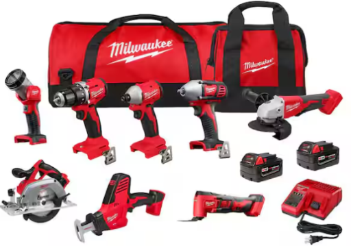 Milwaukee M18 18-Volt Lithium-Ion Cordless Combo Kit (8-Tool)