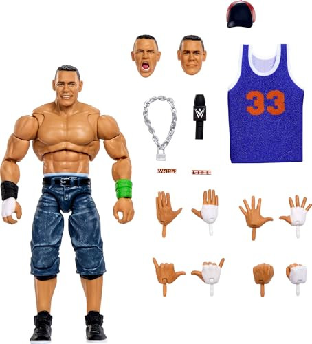 Mattel WWE Ultimate Edition John Cena Action Figure & Accessories Set 6"