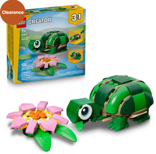 Lego Creator Turtle With a Water Lily Flower Building Set Deal