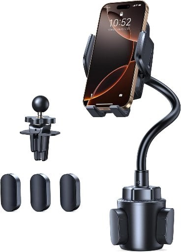 TECKNET Cup Phone Holder for Car Adjustable Gooseneck Deal