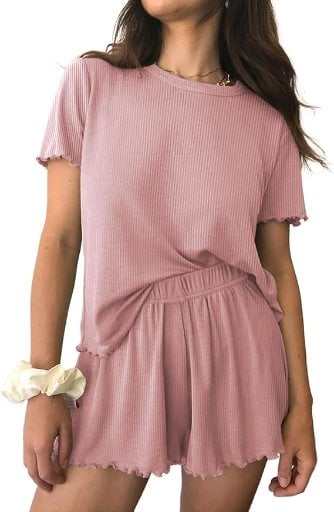 2 Piece Ribbed Jammie Set