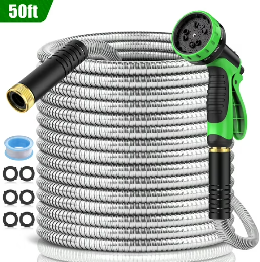 50ft. Metal Stainless Steel Garden Hose Deal