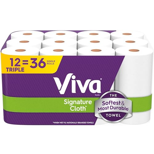 Viva Signature Cloth Paper Towels 12 Triple Rolls