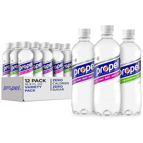 (Prime Deal) Propel 3 Flavor Variety Pack Zero Calorie Sports Drinking Water, Pack of 12 Deal