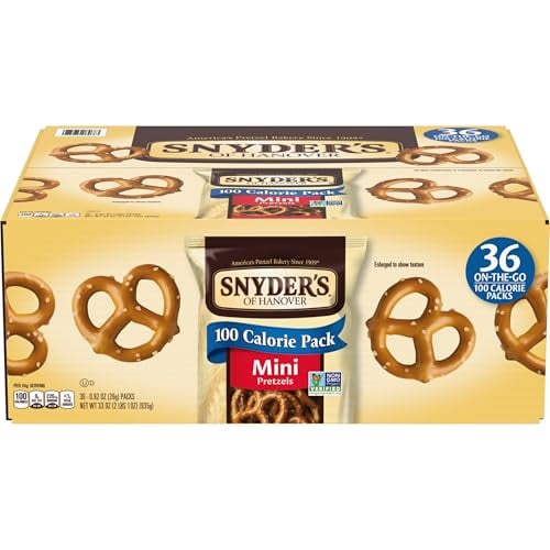Snyder's of Hanover Mini Pretzels, 100 Calorie Individual Packs, 36 Ct Deal