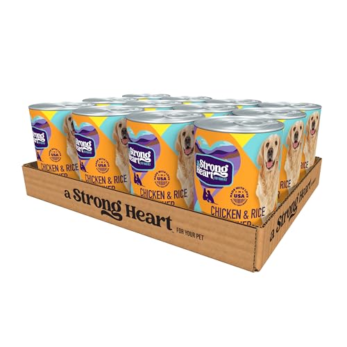 A Strong Heart Dog Food Loaf, Chicken & Rice, 13.2oz Cans, 12-Pack