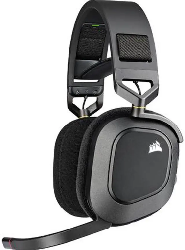 Corsair HS80 RGB Wireless Premium Gaming Headset with Spatial Audio (Carbon)