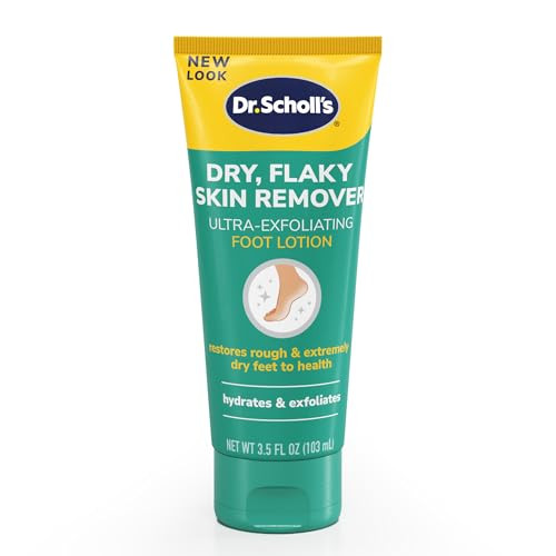 Dr. Scholl's Dry, Flaky Skin Remover Ultra Exfoliating Foot Lotion Cream, 3.5 oz