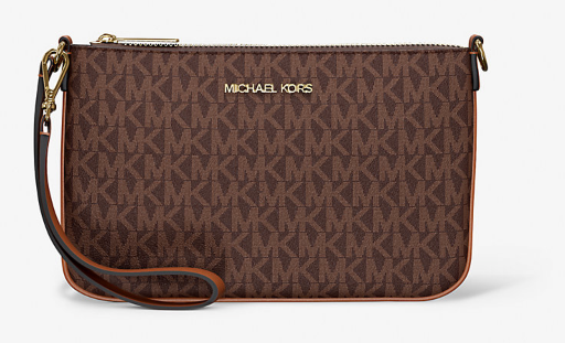 Michael Kors Jet Set Small Signature Logo Convertible Wristlet