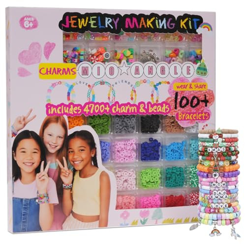 Girls Toys Bracelet Making Kit 4700Pcs