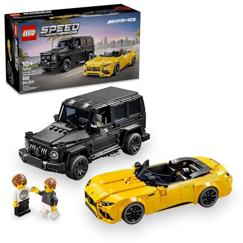 808-Piece LEGO Speed Champions Formula 1 Vehicle Set w/ Drivers (76924, Mercedes-AMG G 63 & Mercedes-AMG SL 63 F1)