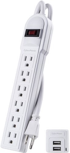 CyberPower 6-Outlet Surge Protector with 2 USB-A Ports Deal