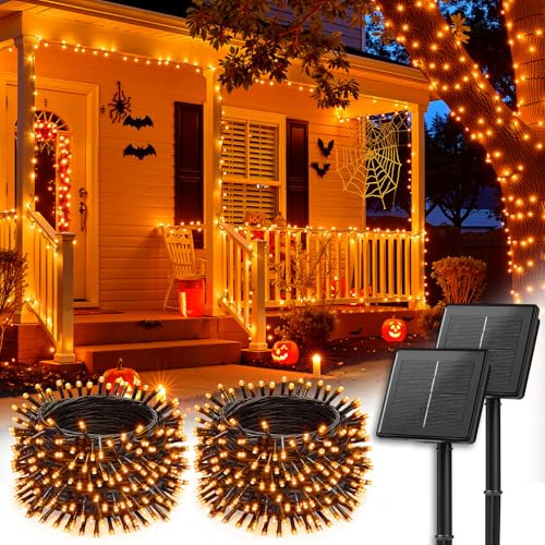 Brightown Halloween Solar String Lights 2-Pack (144Ft 400 LED)