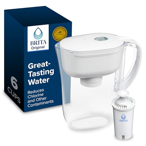 Brita Small 6-Cup Water Filter Pitcher, White Deal