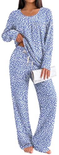 OFEEFAN Pajamas/Lounge Sets Two Piece with Pockets  Deal