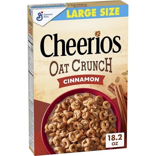 Cheerios Oat Crunch Cinnamon Breakfast Cereal 18.2 oz Deal