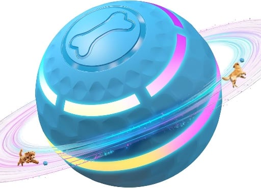 Apasiri Interactive Dog Toys Automatic Moving Dog Balls with LED Lights Deal