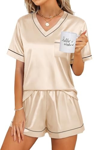 WIHOLL Two Piece Pajama Lounge Sets
