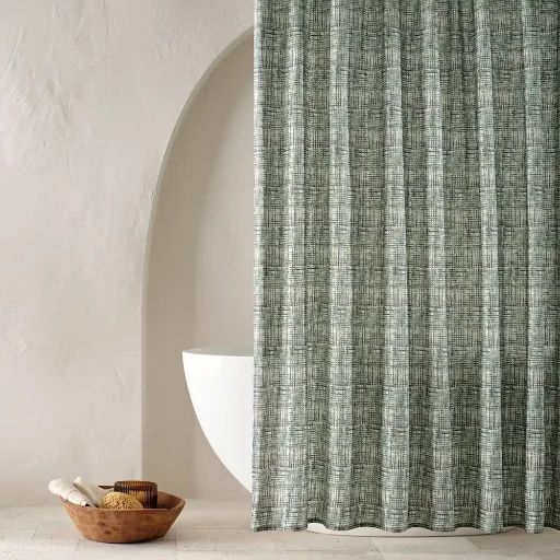 Linen Cool Washed Printed Shower Curtain - Casaluna Deal