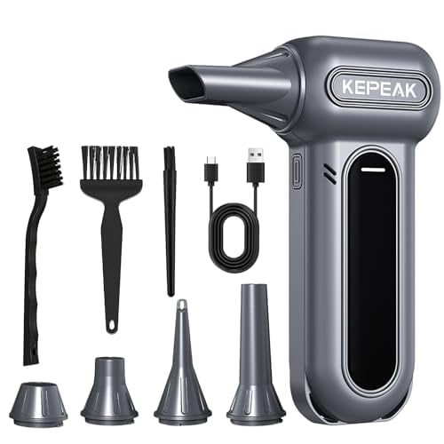 KEPEAK 130,000 RPM Cordless Electric Air Duster w/ Brushless Motor & 4-Speed Settings Deal