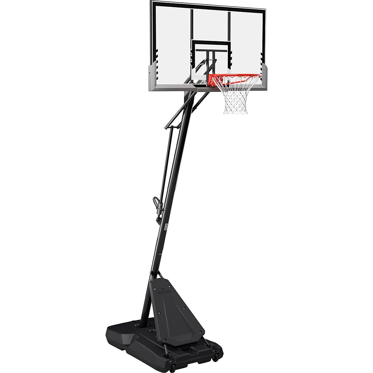 Spalding 54 in Angled Portable Pro Glide Basketball Hoop