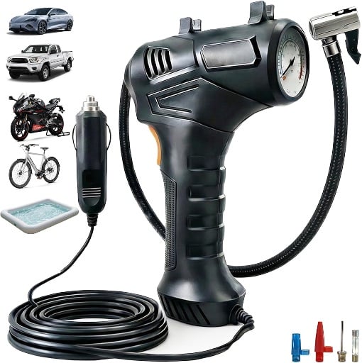LONLEEYU 120W Portable Tire Inflator with 150 PSI Deal