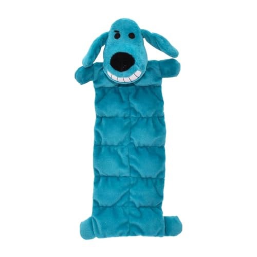 Multipet Loofa Squeaker Mat Soft Plush Dog Toy 4-Pack