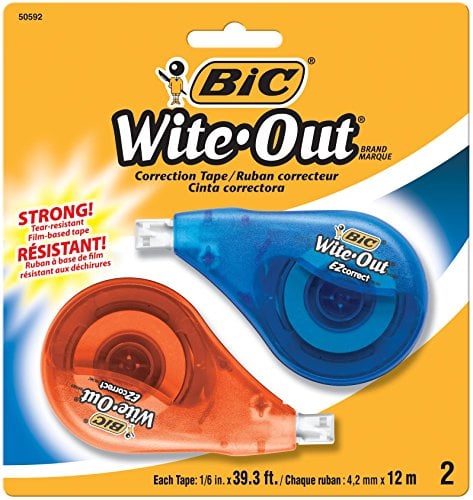 BIC Wite-Out EZ Correct Correction Tape 2-Count